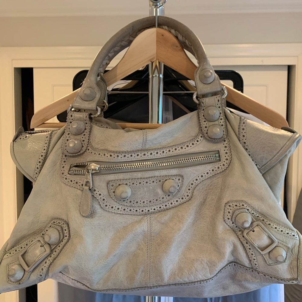 BALENCIAGA grey tote bag x-large